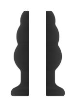 Plug analny No.49 - Small Hollow Tunnel Butt Plug - 3 Inch - Black