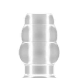 Plug analny No.49 - Small Hollow Tunnel Butt Plug - 3 Inch - Translucent