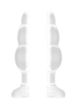 Plug analny No.49 - Small Hollow Tunnel Butt Plug - 3 Inch - Translucent