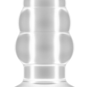 Plug analny No.51 - Large Hollow Tunnel Butt Plug - 5 Inch - Translucent