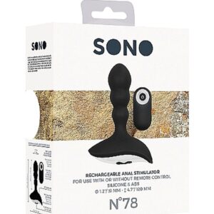 No. 78 - Rechargeable Anal Stimulator - Black