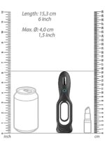 Pierścień erekcyjny SONO N0. 88 - Vibrating Rechargeable Cock Ring - Black