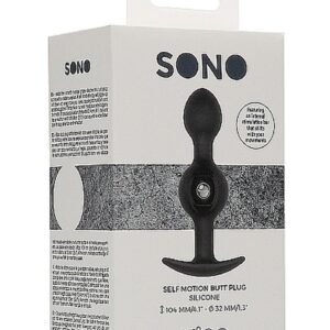Plug analny N0. 90 - Self Penetrating Butt Plug - Black