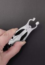 Stalowe zaciski nyplowe z końcówkami z twardej gumy