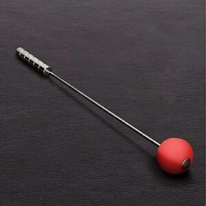 Bat ze stali z sylikonową końcówką czerwony