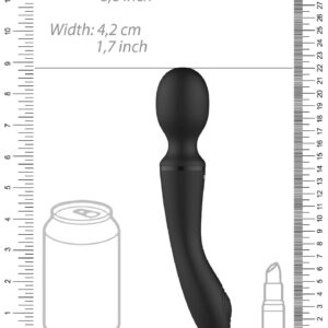 Enora – Podwójnie Zakończony Ładowany Wibrator Wand z Działaniem Impulsowym