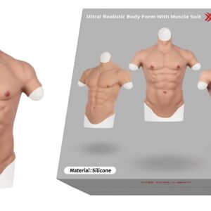 XX-DREAMSTOYS Ultra Realistic Muscle Suit Men – Realistyczny Męski Tors z Silikonu (Rozmiar XL)