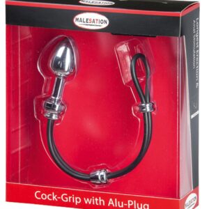 MALESATION Plug z pętlą na penisa Mała