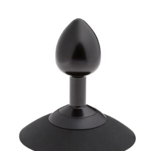 Plug analny MALESATION Alu-Plug with suction cup small, black