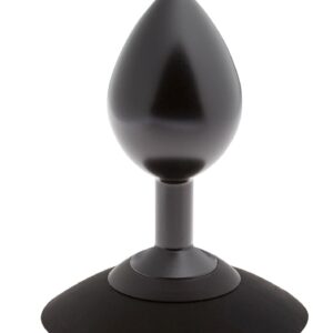 Plug analny MALESATION Alu-Plug with suction cup medium, black