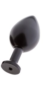 Plug analny MALESATION Alu-Plug with suction cup medium, black