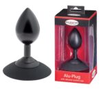 Plug analny MALESATION Alu-Plug with suction cup large, black