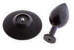 Plug analny MALESATION Alu-Plug with suction cup large, black