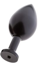 Plug analny MALESATION Alu-Plug with suction cup large, black