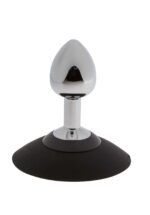 Plug analny MALESATION Alu-Plug with suction cup small, chrome
