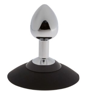 Plug analny MALESATION Alu-Plug with suction cup small, chrome