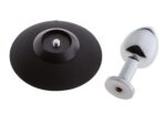 Plug analny MALESATION Alu-Plug with suction cup small, chrome