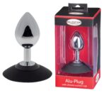 Plug analny MALESATION Alu-Plug with suction cup medium, chrome