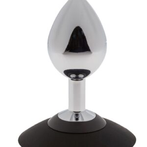 Plug analny MALESATION Alu-Plug with suction cup medium, chrome