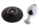Plug analny MALESATION Alu-Plug with suction cup medium, chrome