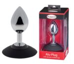 Plug analny MALESATION Alu-Plug with suction cup large, chrome