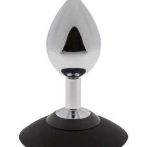 Plug analny MALESATION Alu-Plug with suction cup large, chrome