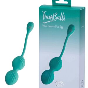 MINDS of LOVE TrainBalls Vibro Groove Duo Egg Mint - Wibrująca Podwójna Kulkowa Stymulacja