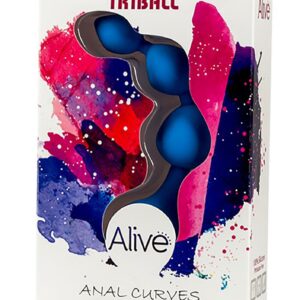 Plug/kulki-Dildo Silic. Triball. Amuse-G. Blue