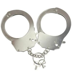 Kajdanki-Śmieszna zabawka-kadank- Metallic Handcuffs