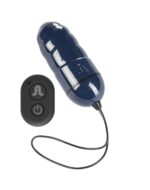 Jajko Wibracyjne Ocean Storm - Dark Blue z Mini LRS Control – Ekskluzywna Przeżycie Pełne Przyjemności