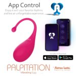Palpitation Fuchsia – Wibrujące Jajko Adrien Lastic z Aplikacją Ad Love