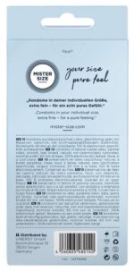 Prezerwatywy Mister Size 60mm 10 szt