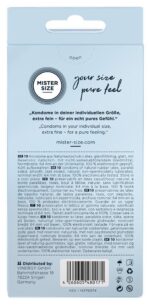 Prezerwatywy Mister Size 64mm 10 szt