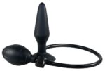 Pompowany Plug Analny True Black inflatable Plug
