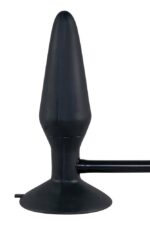 Pompowany Plug Analny True Black inflatable Plug