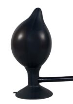 Pompowany Plug Analny True Black inflatable Plug
