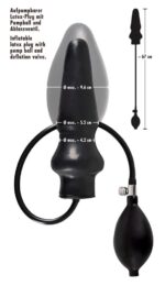Pompowany Plug Analny Latex Plug Inflatable