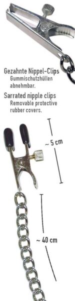 Zaciski z łąńcuszkiem na sutki