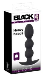 Plug analny Black Velvets Heavy Beads 145g