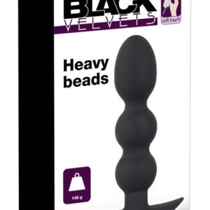 Plug analny Black Velvets Heavy Beads 145g