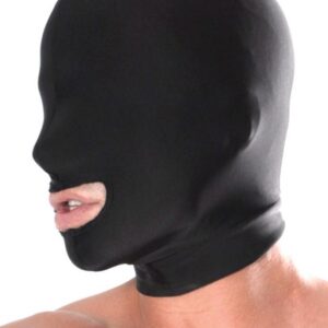 FETISH MASKA Spandex Open Mouth Hood