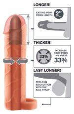 Nakładka na penisa FXTP 2" Ext w Ball Strap Light