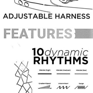 Wibrujący STRAP-ON Podwójny