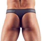 Męskie przezroczysto matowe stringi XL