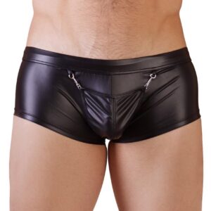 Matowe męskie majtki z saszetką L