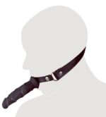 Półokrągły knebel do ust z dildo