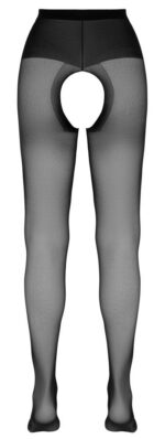 Klasyczne czarne otwarte rajstopy od Cottelli "5"