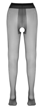 Czarne otwarte rajstopy od Cottelli 4