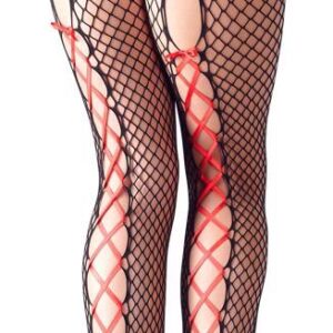 Rajstopy z czerwonym sznurowadłem od Cottelli S/M