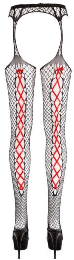 Rajstopy z czerwonym sznurowadłem od Cottelli S/M